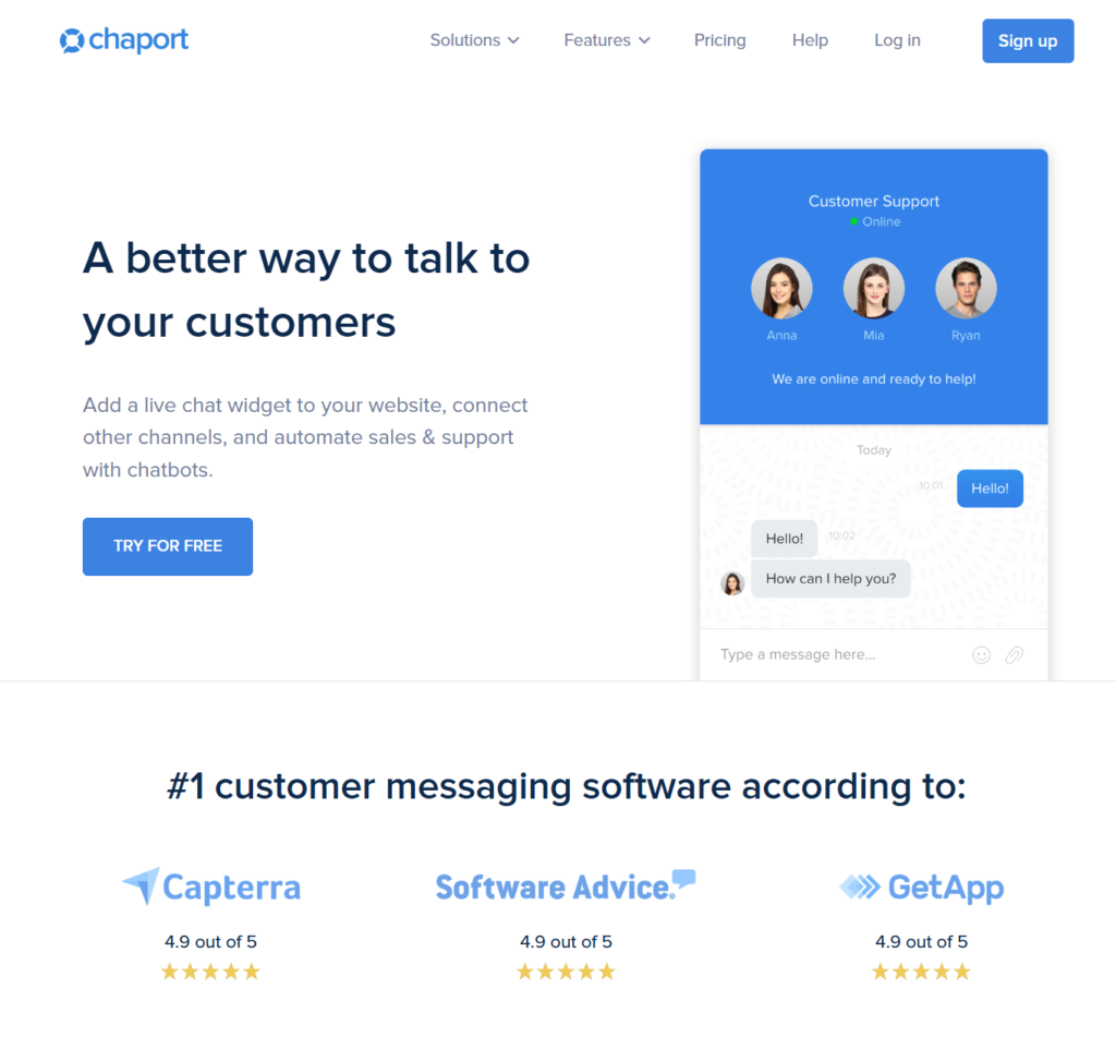Chaport – Free Live Chat & Chatbots
